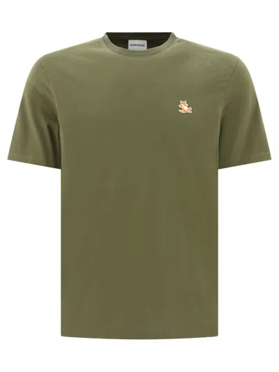 Maison Kitsuné T-shirt In Military Green