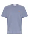 Maison Kitsuné Maison Kitsune' T-shirts And Polos In Light Blue