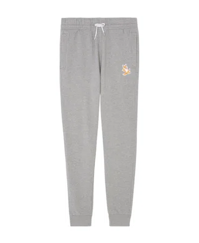 Maison Kitsuné Chillax Fox Tapered Track Pants In Gray