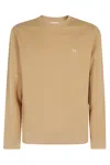 Maison Kitsuné Chillax Patch Regular Sweatshirt In Chamomile