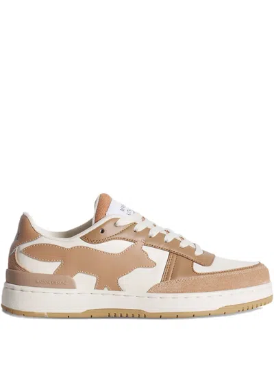 Maison Kitsuné Chiru Fox-appliqué Lace-up Sneakers In Multi