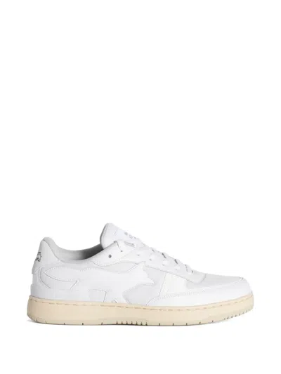 Maison Kitsuné Chiru Fox-patch Panelled Sneakers In White