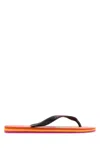 Maison Kitsuné Rubber Thong Slippers Contrast Sole