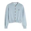 Maison Kitsuné Classic Cardigan Sweater In Blue