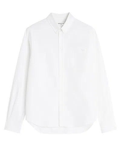 Maison Kitsuné Maison Kitsune Classic Cotton Shirt With Collar And Button Fastening For Men In White