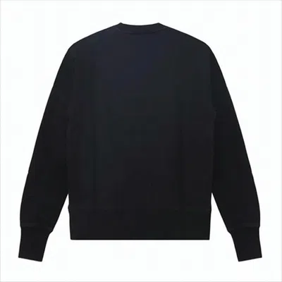 Maison Kitsuné Classic Crew Neck Long-sleeve T-shirt With Embroidered Logo In Black
