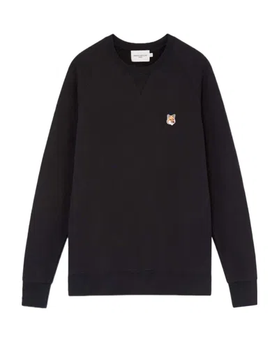 Maison Kitsuné Classic Hoodie Decorated With Fox Head In Black