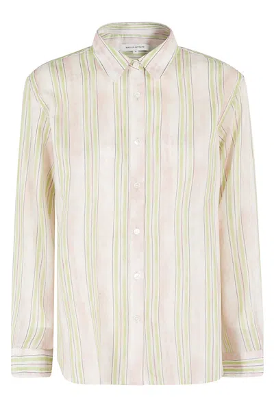 Maison Kitsuné Classic Shirt In O601 Light Pink