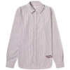 Maison Kitsuné Striped Cotton Shirt In White