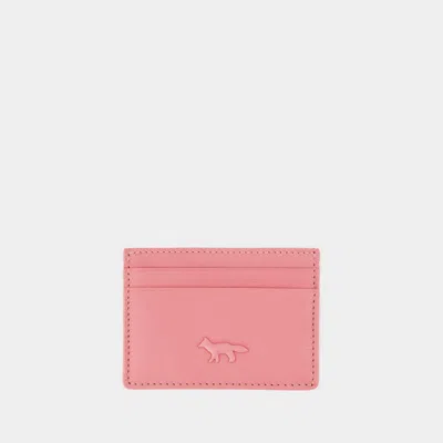 Maison Kitsuné Cloud Cardholder In Pink