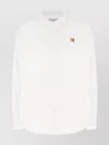 Maison Kitsuné Button Down Classic Shirt With Institutional Fox H Clothing