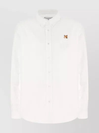 MAISON KITSUNÉ COLLARED SHIRT BUTTON-DOWN LONG SLEEVES