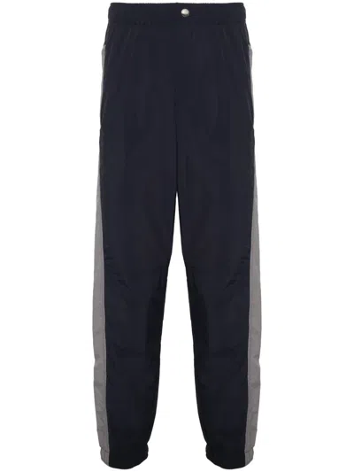 Maison Kitsuné Colour-block Track Pants In Blue