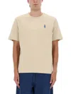 Maison Kitsuné Crew Neck Short Sleeve Relaxed Fit T-shirt In Neutral