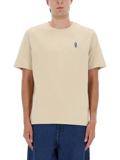 Maison Kitsuné Comfort Dressed Fox Tshirt In Neutral