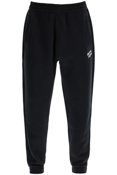 Maison Kitsuné Maison Kitsune Comfort Joggers With Embroidery In Grey