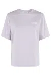 Maison Kitsuné Comfort Tee Shirt In Soft Mauve