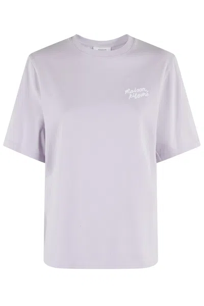 Maison Kitsuné Comfort Tee Shirt In Purple