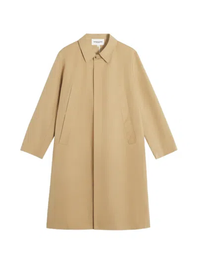 Maison Kitsuné Concealed-fastening Logo-plaque Coat In Multi
