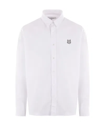Maison Kitsuné Contour Fox Head Shirt In White