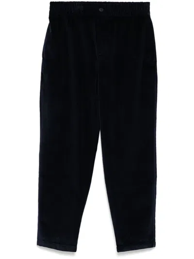 Maison Kitsuné Corduroy Trousers In Blue