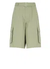 Maison Kitsuné Maison Kitsune Green Cotton Bermuda Shorts