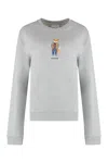 Maison Kitsuné Graphic Print Crew-neck Sweatshirt With Ribbed Edges