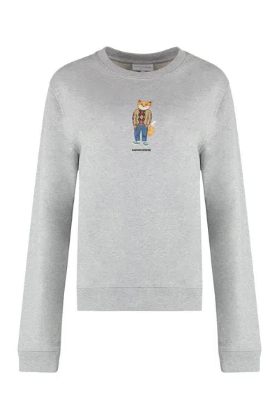 MAISON KITSUNÉ MAISON KITSUNÉ COTTON CREW-NECK SWEATSHIRT