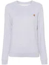 Maison Kitsuné Cotton Crew-neck Sweatshirt In Blue