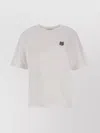 Maison Kitsuné White Crewneck T-shirt With Fox Head Patch