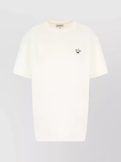 Maison Kitsuné Cotton Crew Neck T-shirt In White