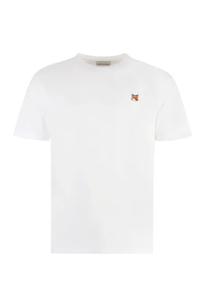 Maison Kitsuné Cotton Crew-neck T-shirt In White