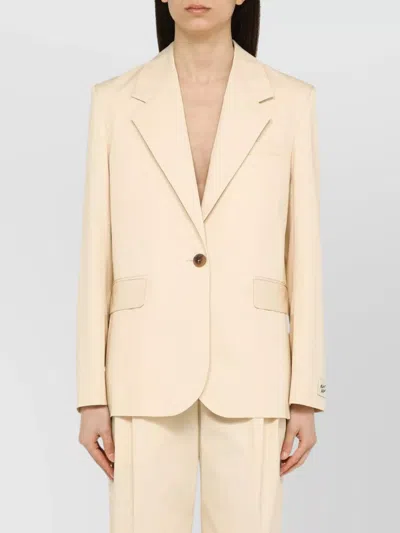 MAISON KITSUNÉ COTTON JACKET NOTCHED LAPELS