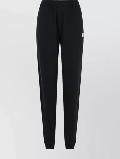 MAISON KITSUNÉ COTTON JOGGER PANTS RIBBED CUFFS