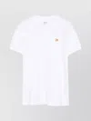 Maison Kitsuné Baby Fox Cotton Polo Shirt In White