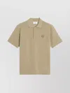 Maison Kitsuné Cotton Polo Shirt With Iconic Logo Patch