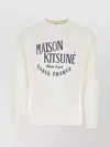 Maison Kitsuné Man Sweatshirt Off White Size S Cotton In White
