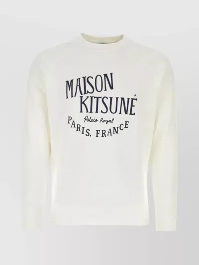 MAISON KITSUNÉ COTTON RAGLAN CREW-NECK SWEATSHIRT