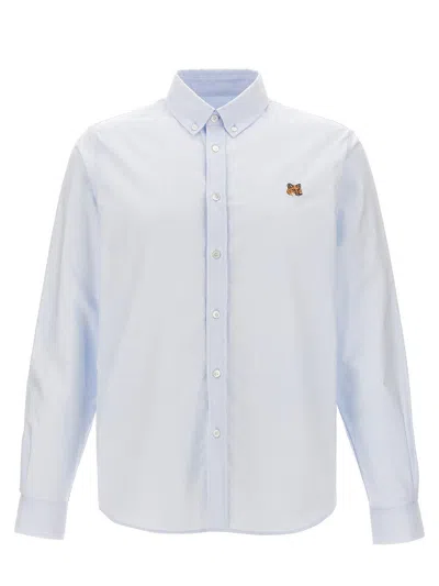 Maison Kitsuné Cotton Shirt In Azure