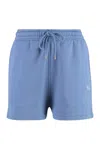 Maison Kitsuné Cotton Shorts In Blue