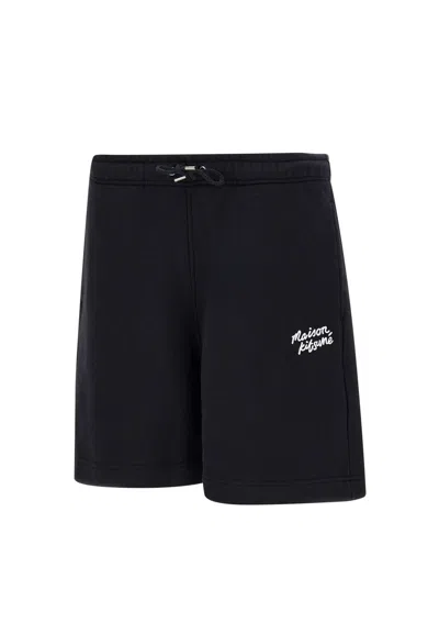 Maison Kitsuné Cotton Shorts In Black