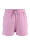 Maison Kitsuné Cotton Shorts In Pink