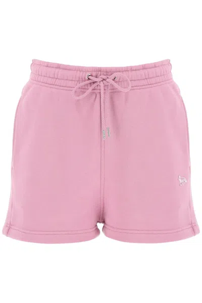 Maison Kitsuné Cotton Shorts In Pink