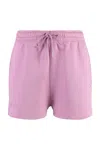 Maison Kitsuné Cotton Shorts In Pink