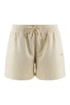 Maison Kitsuné Cotton Shorts In White