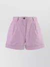 Maison Kitsuné Cotton Shorts With Belt Loops And Pockets