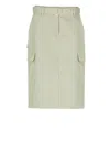Maison Kitsuné Cotton Skirt In Green
