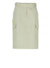 Maison Kitsuné Cotton Skirt In Green