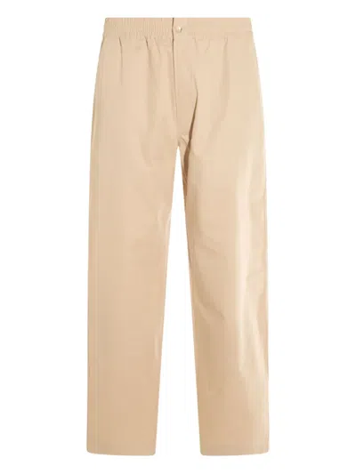 MAISON KITSUNÉ COTTON STRAIGHT-LEG TROUSERS