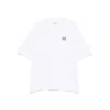 Maison Kitsuné Maison Kitsune Fox Head Patch T Shirt White In White